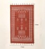 Jaipuri Handprinted Block Print Cotton 3x5 ft Rug Rust