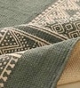 Jaipuri Handprinted Block Print Cotton 3x5 ft Rug Sea Green