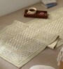 Jaipuri Handprinted Block Print Cotton 4x6 ft Rug Aqua Green Hand Block
