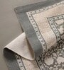 Jaipuri Handprinted Block Print Cotton 4x6 ft Rug Charcoal & Ivory