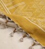 Jaipuri Handprinted Block Print Cotton 4x6 ft Rug Honey Mustard