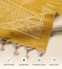 Jaipuri Handprinted Block Print Cotton 4x6 ft Rug Honey Mustard