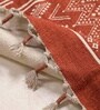 Jaipuri Handprinted Block Print Cotton 4x6 ft Rug Rust