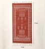 Jaipuri Handprinted Block Print Cotton 4x6 ft Rug Rust