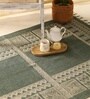 Jaipuri Handprinted Block Print Cotton 4x6 ft Rug Sea Green