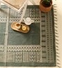 Jaipuri Handprinted Block Print Cotton 4x6 ft Rug Sea Green