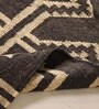 Jaipuri Handwoven Block Print Cotton 4x6 ft Rug Monochrome