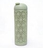 Green Jali Pattern Plastic Water Bottle with Carrying Strap, 500 ml