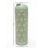 Green Jali Pattern Plastic Water Bottle with Carrying Strap, 500 ml
