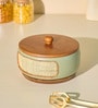 Jali Wooden Chapati Box With Lid