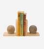 Jali Set Of 2 White Soapstone & Marble Bookends