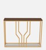 Jane Metal Console Table in Golden Finish