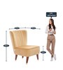 Jane Slipper Chair in Mustard Colour