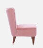 Jane Velvet Slipper Chair in Pink Colour