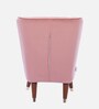 Jane Velvet Slipper Chair in Pink Colour