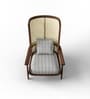 Janine Terell Sheesham Wood Accent Chair in Oak Finish