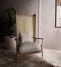 Janine Terell Sheesham Wood Accent Chair in Oak Finish