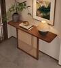 Japandi Rattan Sideboard in Brown Finish