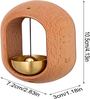 Japenese Style Wooden & Brass Magnetic Door Bell