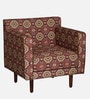 Jarmen 1 Seater Sofa In Ikat Print Fabric
