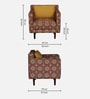 Jarmen 1 Seater Sofa In Ikat Print Fabric