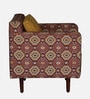 Jarmen 1 Seater Sofa In Ikat Print Fabric