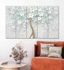 Jasmine Multicolour MDF (Set of 5) Art Panels