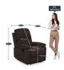 Jason 1 Seater Recliner in Brown Colour