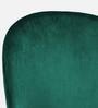 Jasper Fabric Dining Chair In Dark Green Colour