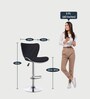 Jasper High Counter Barstool in Black