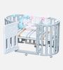 Jasper Multifunction Baby Crib In Grey Finish