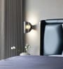 Jasper Smoke Black Wall Light Metal & Acrylic Body Tri-Color LED Modern Decorative Bedside Wall Lamp for Bedroom