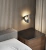 Jasper Smoke Black Wall Light Metal & Acrylic Body Tri-Color LED Modern Decorative Bedside Wall Lamp for Bedroom