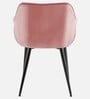 Jasper Velvet Fabric Arm Chair In Pink Color