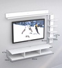 Jasper Wall Mount TV Unit For TV Upto 55" in White Finish