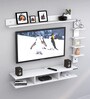 Jasper Wall Mount TV Unit For TV Upto 55" in White Finish