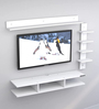 Jasper Wall Mount TV Unit For TV Upto 55" in White Finish
