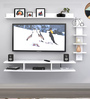 Jasper Wall Mount TV Unit For TV Upto 55" in White Finish