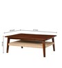 Jatan Solid Wood Coffee Table In Teak Finish