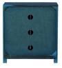 Jaula Sheesham Wood Shoe Cabinet in Ocean Blue Finish