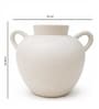 Jaune Ocre Minimalist Dual-Handle Modern Decorative Tabletop Flower Vase