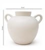 Jaune Ocre Minimalist Dual-Handle Modern Decorative Tabletop Flower Vase