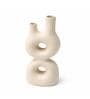 Jaune Ocre Modern Abstract Dual Neck Decorative Vase