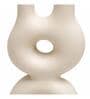 Jaune Ocre Modern Abstract Dual Neck Decorative Vase