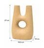 Jaune Ocre Modern Abstract Dual-Neck Decorative Vase