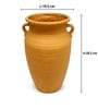 Jaune Sable Rustic Vase with Handles Vintage Style Flower Vase