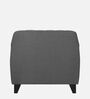 Java Fabric 1 Seater Sofa In Grey Colour