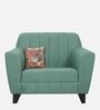Java Fabric 1 Seater Sofa In Imperial Green Colour