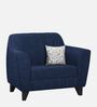 Java Fabric 1 Seater Sofa In Jeans Blue Colour