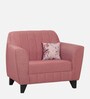 Java Fabric 1 Seater Sofa In Pink Colour
